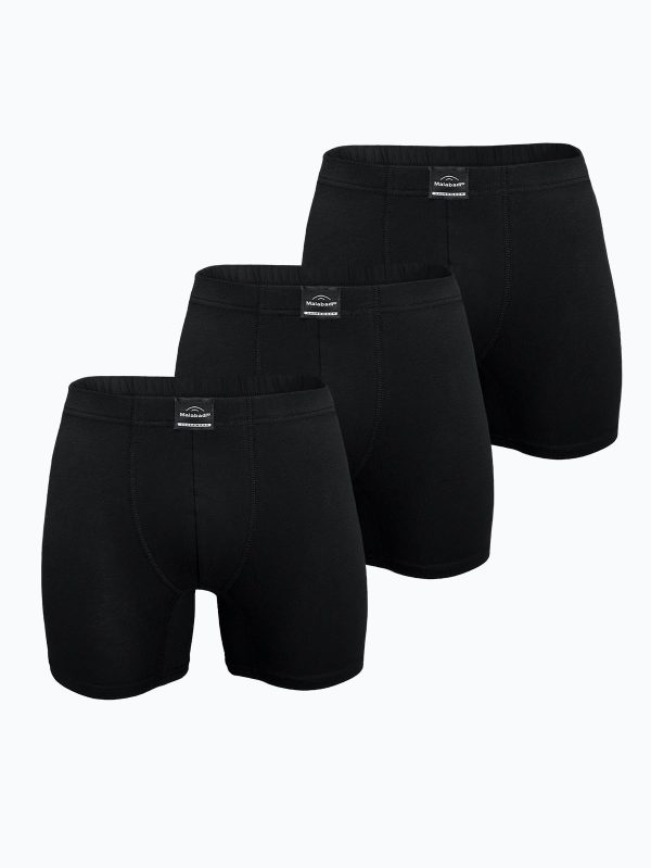 DFN Erkek 3 lü Siyah Premium Collection Modal Uzun Boxer 3M250