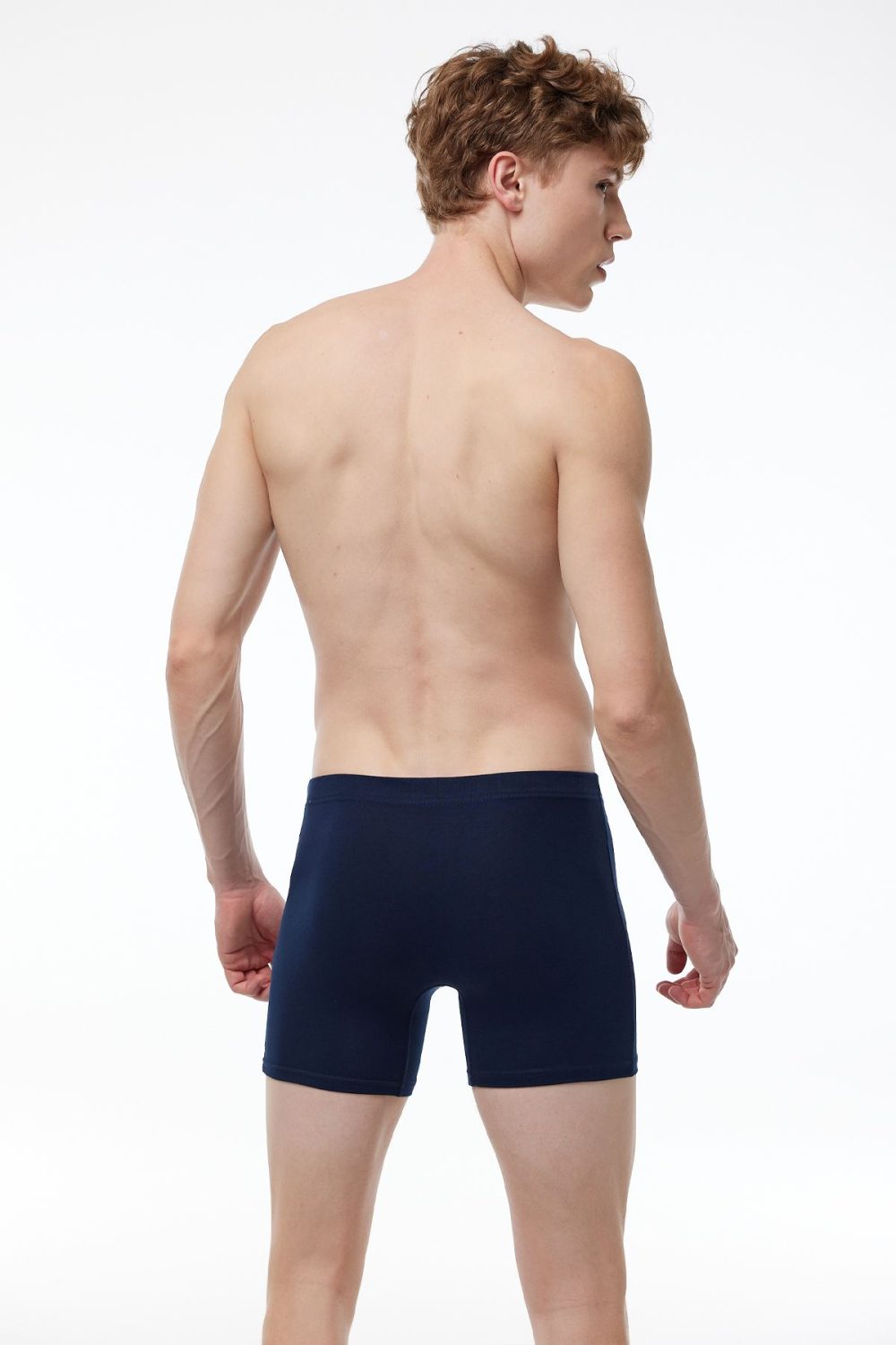 DFN Erkek 3 lü Siyah Lacivert Füme Premium Collection Modal Uzun Boxer 3M250 - Görsel 5
