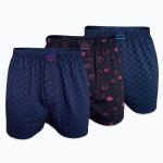 DFN Erkek 3 lü Set-2 Premium Collection Desenli Geniş Kalıp Modal Boxer 3M254
