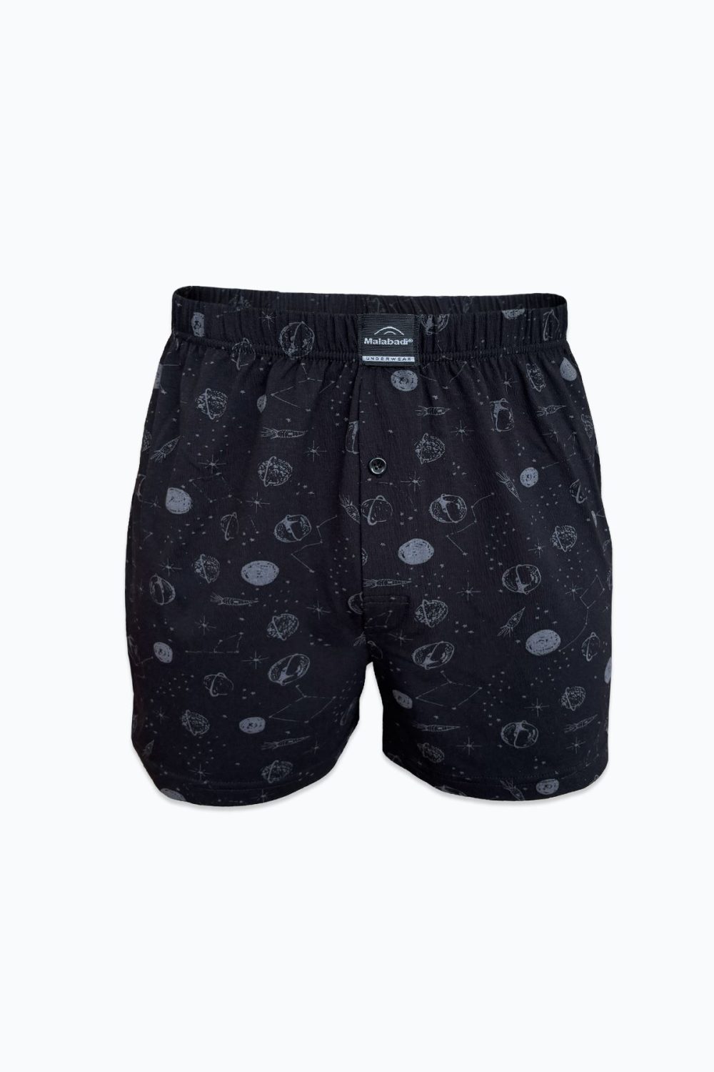 DFN Erkek 3 lü Siyah Premium Collection Desenli Geniş Kalıp Modal Boxer 3M254 - Görsel 2