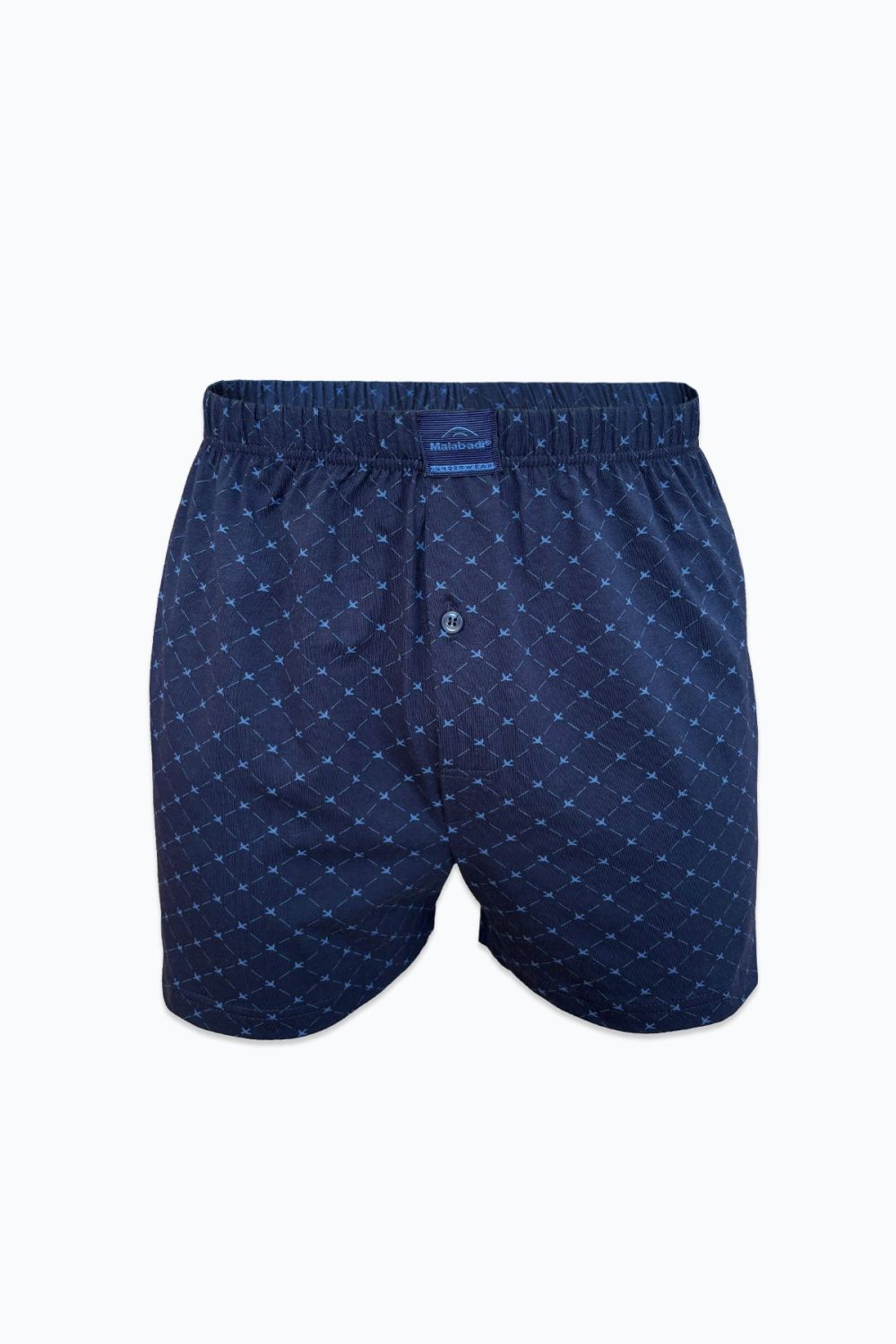 DFN Erkek 3 lü Lacivert Premium Collection Desenli Geniş Kalıp Büyük Beden Modal Boxer 3M90254 - Görsel 2